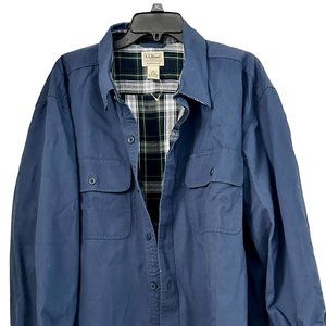 LLBean Shacket/Flannel Lined Shirt Coat Hurricane Shirt